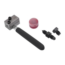 Xigner Brake Line Flaring Device, Compact Car Brake Line, Double Bore Tool, Diameter 4.75 mm Brake Lines, for Repairing Old Pipes, Water, Gas or Cooling Lines etc