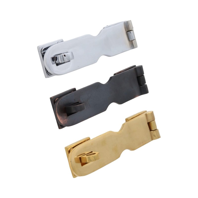 Polished Brass Hasp Lock for Home Or Marine Use 5