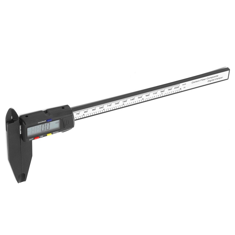 200mm Carbon Electric Digital Caliper Ruler with Large LCD Screen