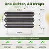 Quasziwa Aluminum Foil & Plastic Wrap Dispenser with Cutter -