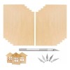 Diy Artesanal Láminas De Madera De Balsa Placa De Madera