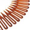 Brown Plastic Stretch Sport Hair Band Full Circle Flexible Comb