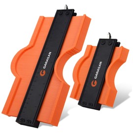 Contour Gauge with Lock|10+5 Inch Construction Rulers Measure Tool for Corners and Contoured, Handyman DIY Woodworking Tools, Construction Carpenter Tools, Super Contour Duplicator for Men Husband Dad