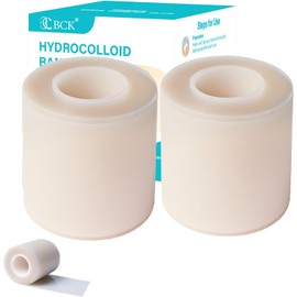 Hydrocolloid Bandage Roll, Waterproof Cut-to-Size Medical Grade Hydrocolloid Roll (2 Pcs,5cm*5m)