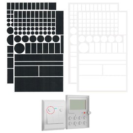 PAVIKE 4 Sheet Set LED Dimming Stickers, LED Light Dimming Stickers, LED Light Cover, Dimmer Sheet for Routers, Anti-Voyeurism, LED Cover, Blackout, Control Light Intensity, Camera Cover, Privacy