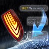 PGTOPONE Upgrade LED Rear Bumper Reflectors Light Fog Brake Tail