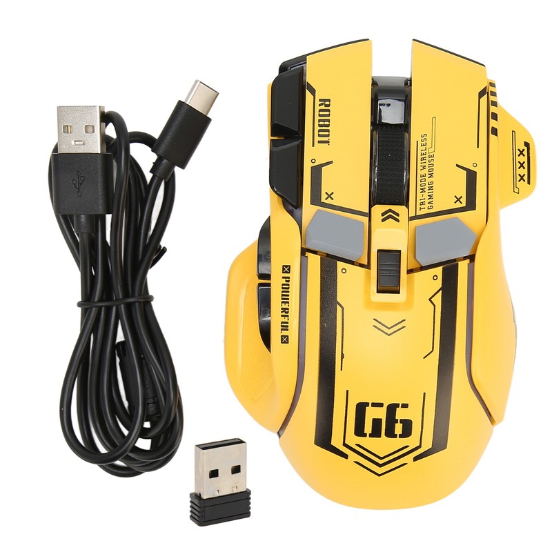 Gaming Mouse 2.4G Wired Bluetooth 3 Mode 5 Adjustable DPI