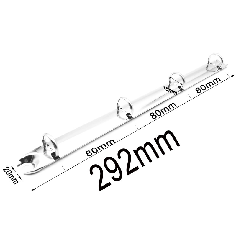 Julyun 2Pcs A4 Size Ring Binder Mechanism Replacement Kit,4 O