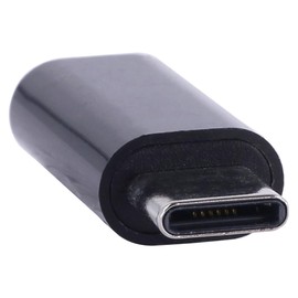 REY Adapter Converter Jack 3.5 mm Female to USB Type C Male Black
