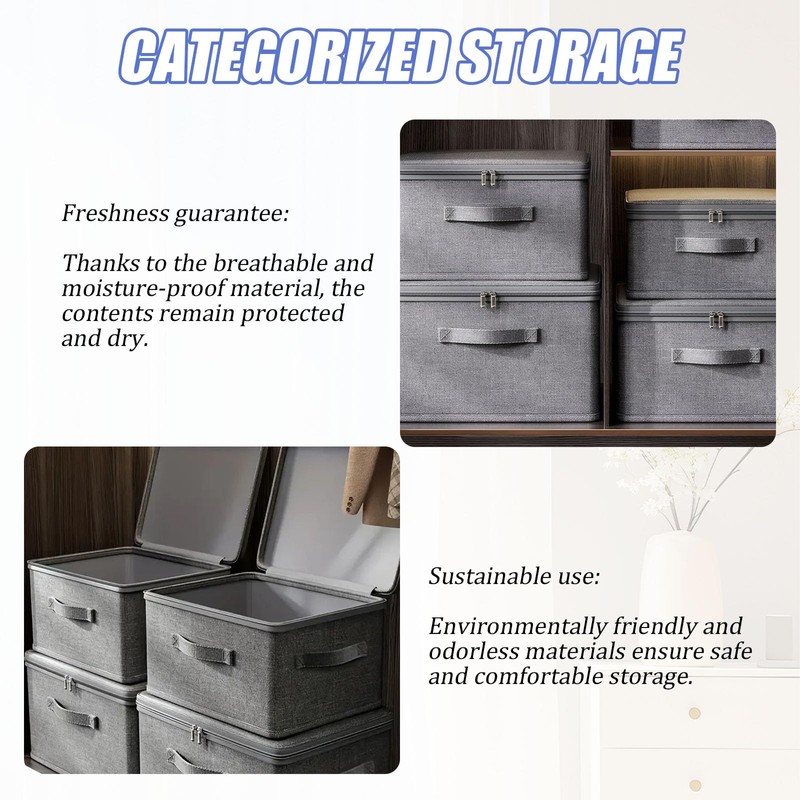 Rbleote Lockable Box with Lock, Storage Box, Lockable, Box with