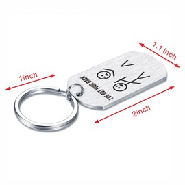 Emideary I've Got Your Back Gifts for Women Men Teen Girls - Stick Figures Keychain for BFF Besties Companion Brother Best Friend Sister Birthday