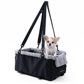 Rumi Pawz Premium Dog Car Seat for Small Pets – Safe & Secure Travel Seat with Sturdy Design, Adjustable Straps & Storage Pockets – Ideal for Small Dogs & Cats!