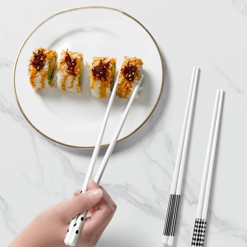 3 Pairs Chopsticks Dishwasher Safe, Chopsticks for Eating Reusable Chinese
