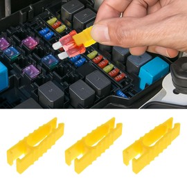 GAOLAOSY Automotive Fuse Puller Tool, Plastic Car Fuse Extraction Tool, Mini Standard Blade Fuse Insertion Clip Remover, Universal Vehicle Maintenance Kit for Replacing Car Fuses (3PCS)
