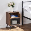VECELO Modern Nightstand Set of 2, End Table with Storage