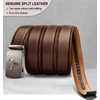 KEMISANT Ratchet Belt with Automatic Buckle, Leather Belt for Men