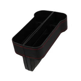 BUGUUYO 2Pcs Car Seat Gap Filler Storage Pockets Durable Black Console Side Pocket for Essential Items Organize Keys Phones More Expand Car Usable Space Keep Interior Tidy