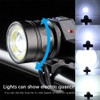 Bicycle Zoom Aluminium Alloy Headlight Detachable Bike Cycling Warning Light