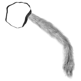 Bendable Plush Wolf Tail Accessory for Fancy Dress