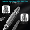 6-Piece Damaged Screw Extractor Set Easy Out Bolt & Stripped