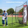 4-Piece Premium Baseball & Softball Pitching Training Kit: Adjustable 9-Hole