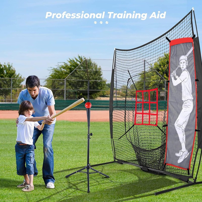 4-Piece Premium Baseball & Softball Pitching Training Kit: Adjustable 9-Hole