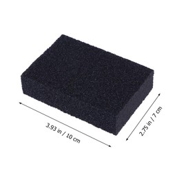 Sponge 5Pcs Carborundum Sponge, Non- Scratch Emery Brush Kitchen Scrubber Pot Cleaner for Home Restaurant Hotel (Black) Bowl Dish Washing Cleaning Brush Cleaning Brush