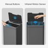 Mbillion Automatic Trash Can - 15 Gallon Motion Sensor Stainless