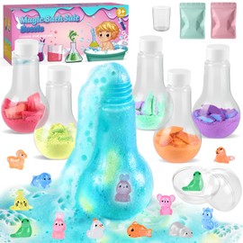 Charmofun Pack of 6 Bath Bombs for Children, Organic Natural Foam Bath Bombs, Science Magic Potion Bottles, Bath Bombs Gift Set for Children