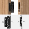 Hidden Door Hinge，Ultra-Thin Hidden Hinges,Adjustable Butt Hinge,Silent Door Hinge,110Lbs Load-Bearing，Heavy