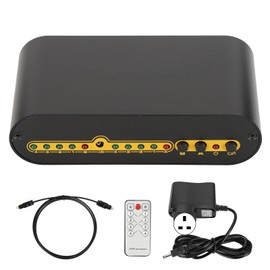 SPDIF Digital Optical Audio Matrix 4x2 Switch Switcher Splitter with Remote Control