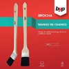 Brocha byp Mano de chango 2" con mango de madera