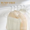 MIZGI Premium Clear Hangers (Pack of 50) Heavyduty-Acrylic No Shoulder