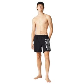Lacoste Men's Active Sailing Swim Short, Black, Small