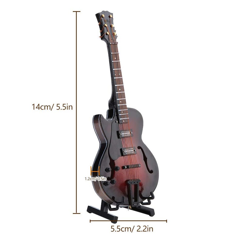 Classical Guitar Model Miniature Replica Mini Guitar Model Ornaments Musical
