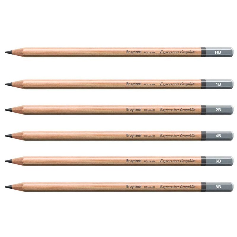 Bruynzeel Expression Graphite Pencils 12-Piece Set in Tin