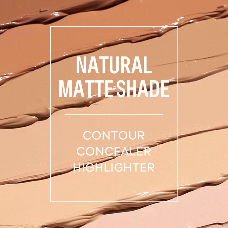 KYDA 6 Colours Highlighter Contour Stick, 2 in 1 Body
