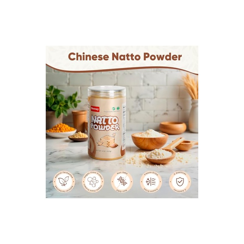 Natto Powder - Freeze-Dried Superfood for Gut Health