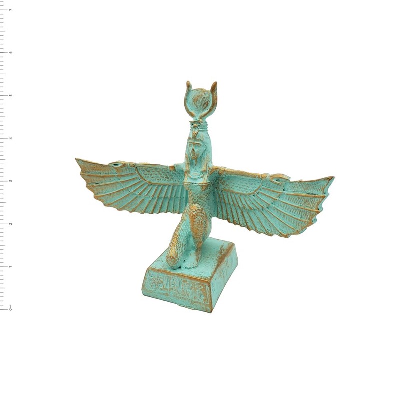 Egyptian Goddess Isis Statue Patina - Ancient Egypt Figurine- Made