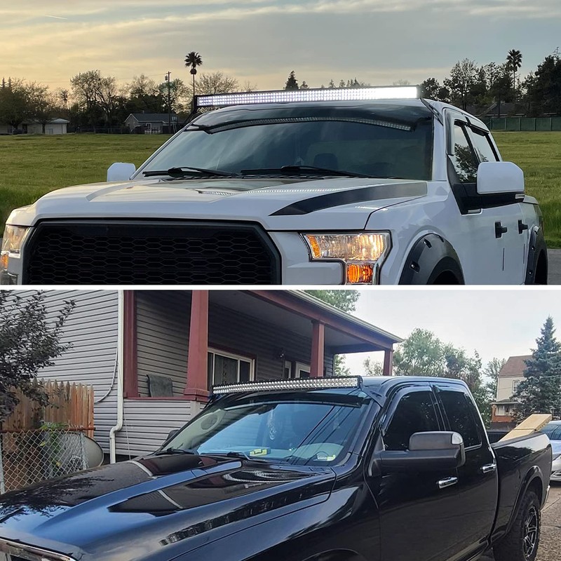 Nilight 2PCS 52 inch Curved LED Light Bar Bracket at