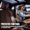 Hovom 2PCS Car Headrest Cover, Soft Breathable Leather Cars Front