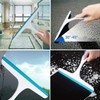 Shine Squeegee for Shower,Hand Held Rubber Glass Shower Squeegee, with