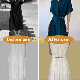 3PCS Dress Clips Back Cinch Retro Sweater Dress Clothing Cincher Clips to Hold Sweater Toge Shirt Tightener Clip for Different Women Clothing and Shawl