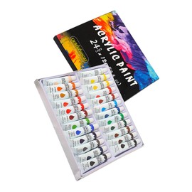 Totority 1set Beginner Acrylic Paint Vibrant Colors for Canvas Paper for Boys and Girls and Adults for Projects and