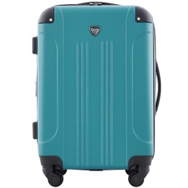 Travelers Club Chicago Hardside Expandable Spinner Luggage, Teal, 20" Carry-On