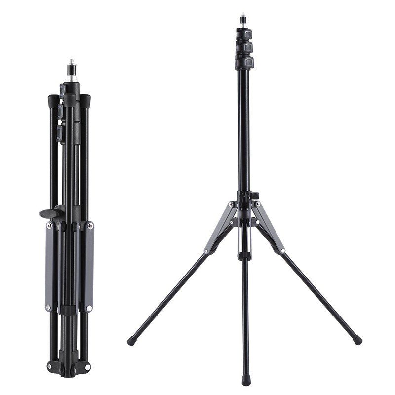 189cm/74.4in Adjustable Tripod Stand Video Light Stand Aluminum Alloy Material