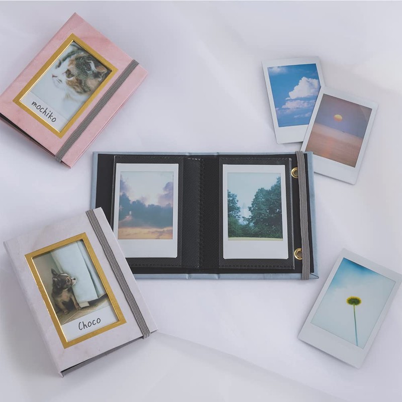 Nakabayashi Pocket Album for Instax, Welding Type/Card・Instax Size・1-Tier Pocket, Blue
