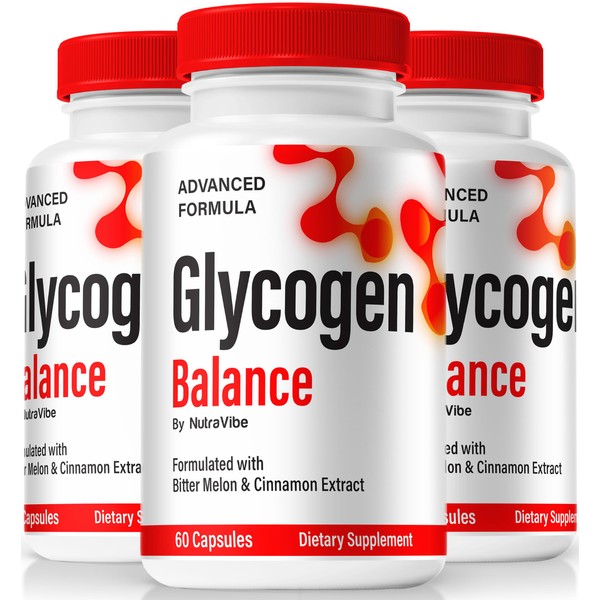 (3 Pack) Glycogen Balance Pills, Official GlycogenBalance Capsule Advanced Formula,