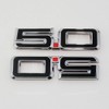 Pair Set 5.0 Letters Door Side Emblems 3D Badge Replacement