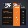 POPLOCK Folding Utility Knife with Twin Blades, Retractable Box Cutter